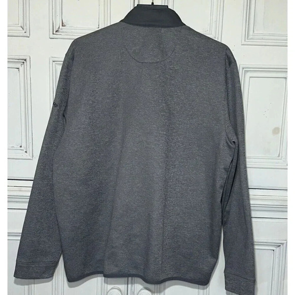 Callaway Men’s L Full Zip Weather Series Jacket Gray w/Dark Gray Quilted Panel - Picture 5 of 9